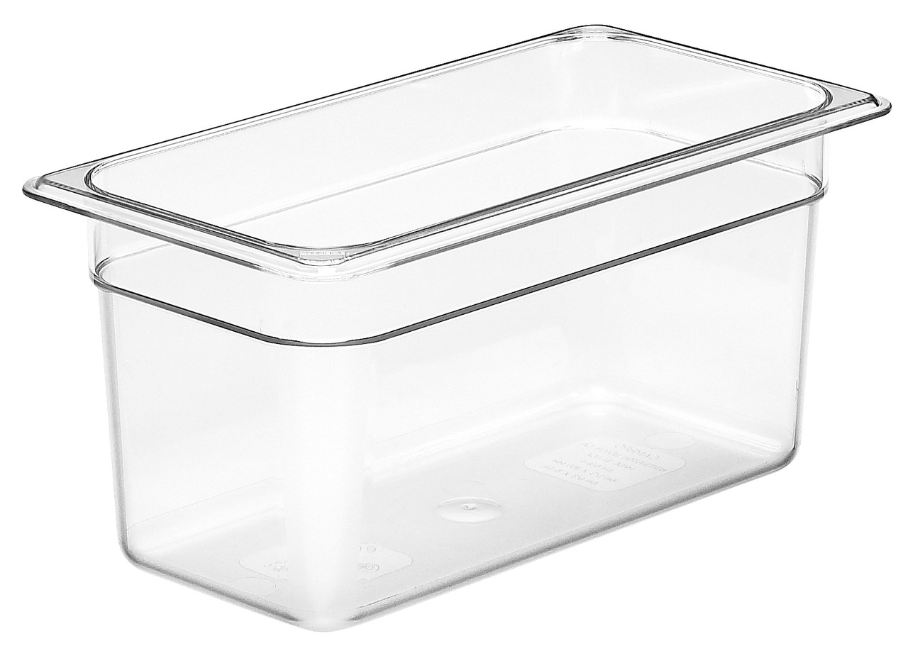 Camwear® Food Pan 1/3 Size 6 IN Clear 6/Case