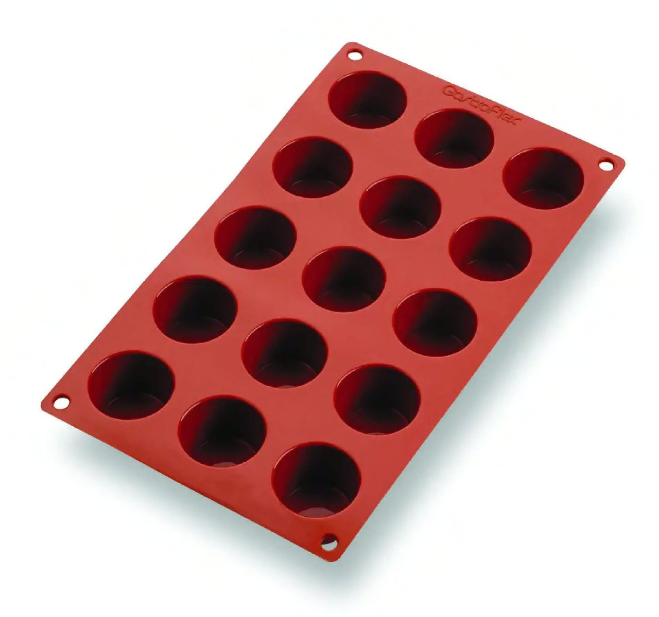Matfer Bourgeat Gastroflex® Cupcake & Muffin Pan 1.75X1.813 IN Silicone Mini Mold 15 Cavities 1/Each