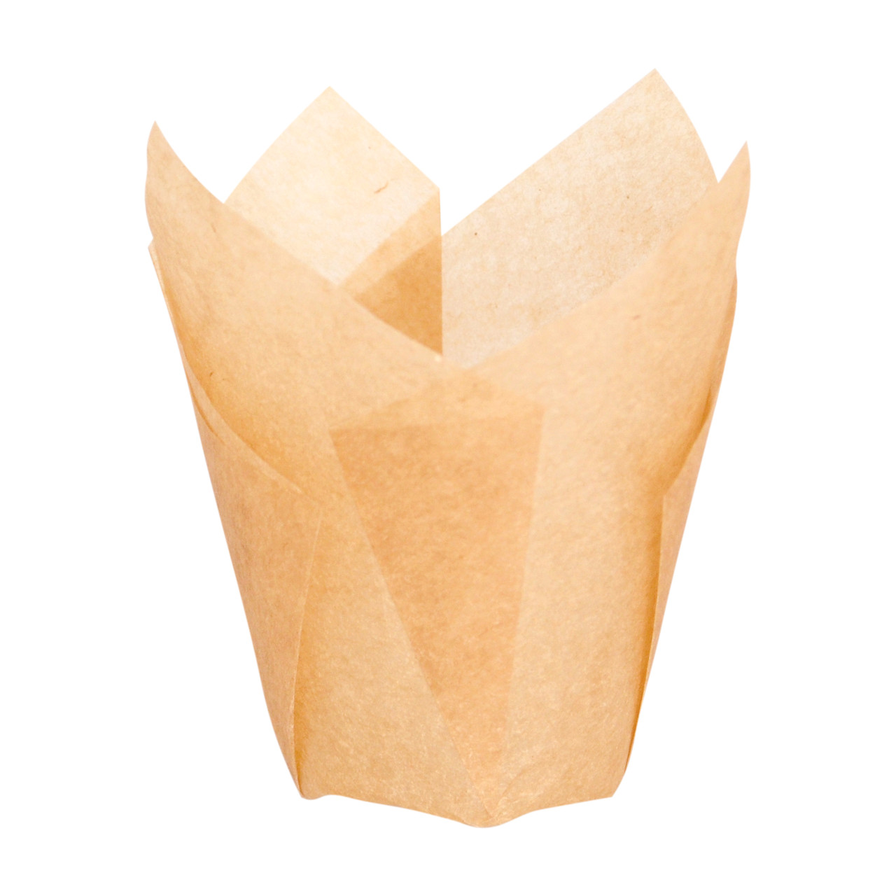 Baking Cup 1.25 OZ 1.2 IN Silicone Brown Tulip 100 Count/Pack 10 Packs/Case 1000 Count/Case