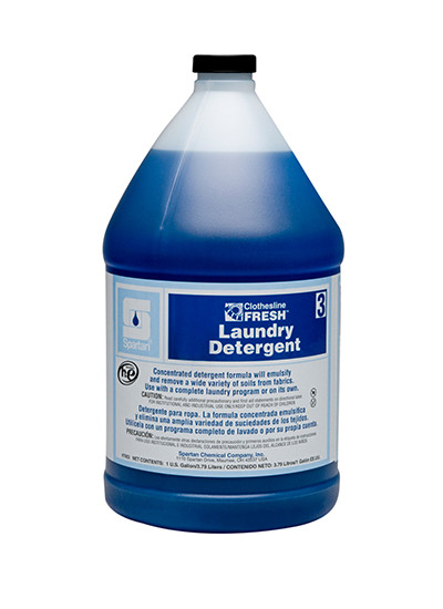 Clothesline Fresh® Laundry Detergent 3 Pleasant Scent 1 GAL Neutral Liquid 4/Case