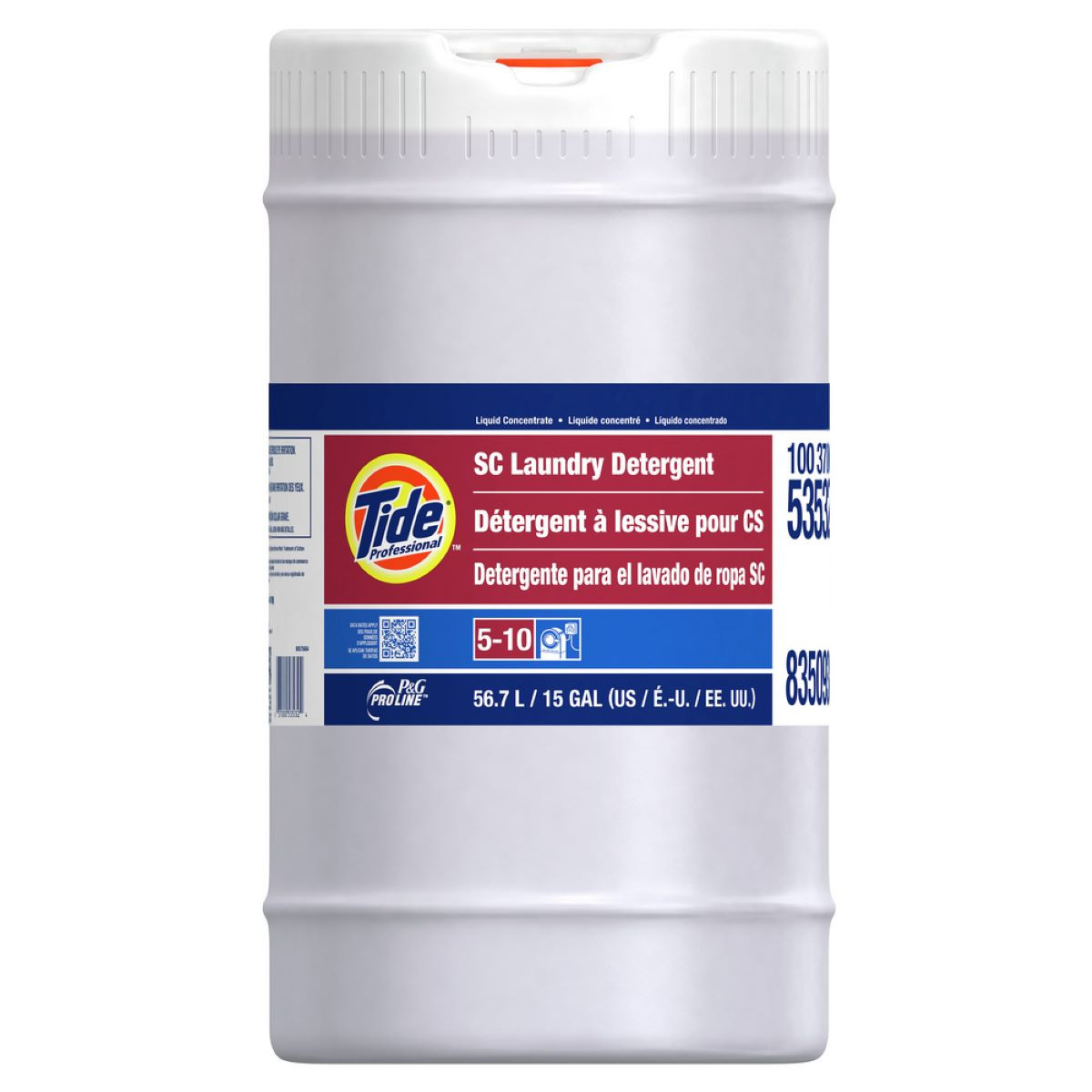 Tide® Professional SC Laundry Detergent 15 GAL Liquid Closed Loop 1/Drum