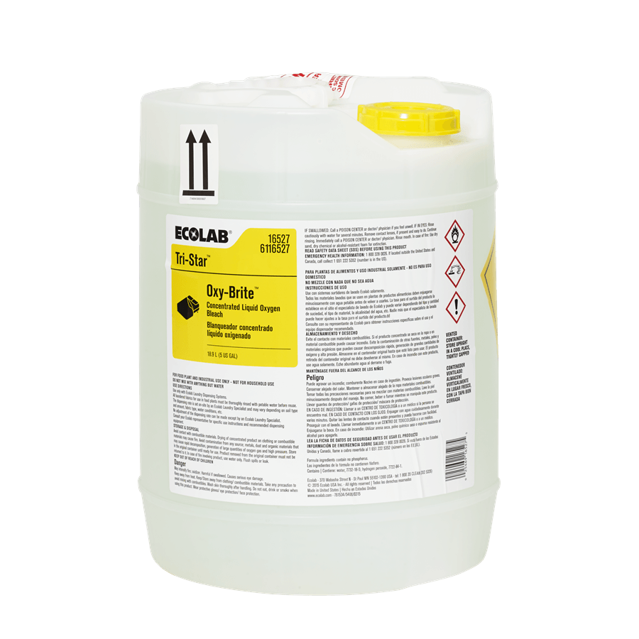 Tri-Star Oxi-Brite Laundry Detergent 5 GAL Liquid Oxygen Bleach 1/Pail