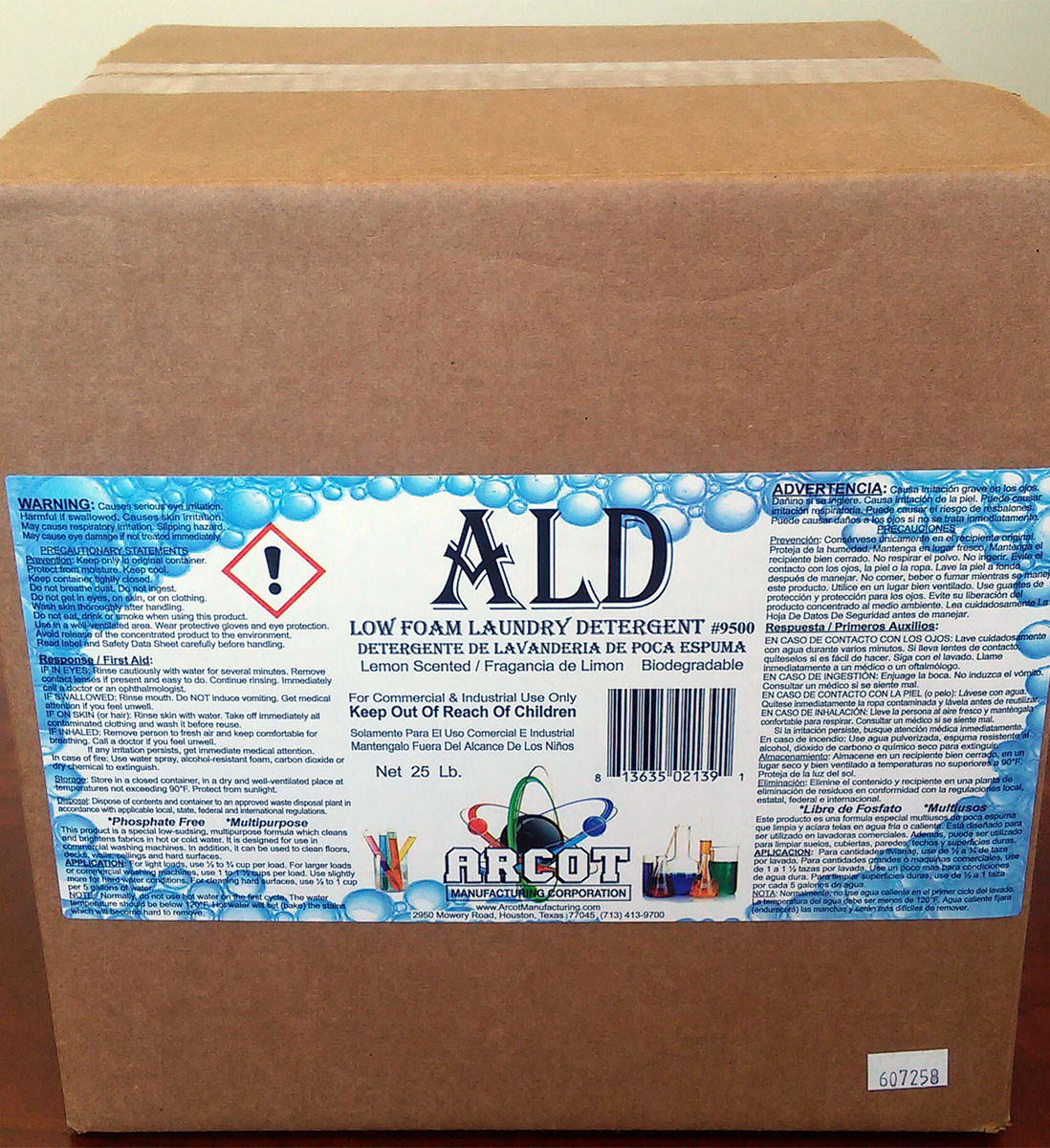 Lemon Laundry Detergent 50 LB Low Foam Phosphate-Free 1/Each