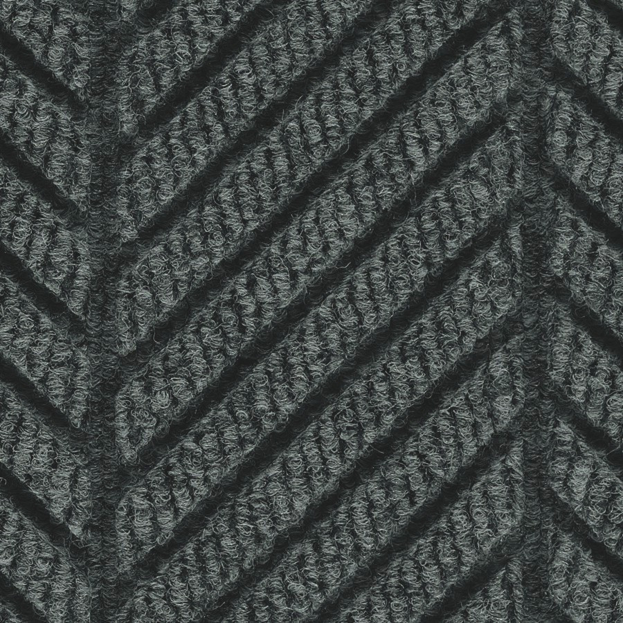 WaterHog® Max Roll Goods Wiper Floor Mat 60X60 IN Black Smoke PET With Edging 1/Each