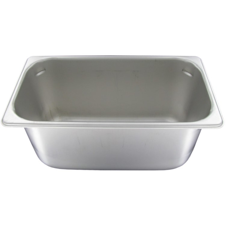 Steam Table Pan 1/3 Size 6 IN Stainless Steel Silver 1/Each