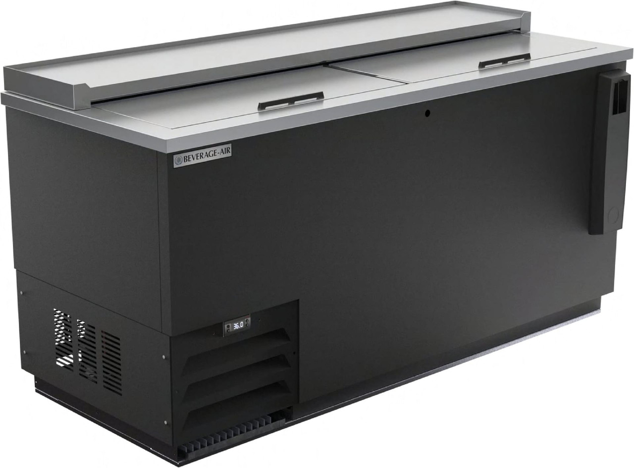 Beverage-Air Bottle Cooler 65 IN Black Galvanized Steel 2-Door 1/Each