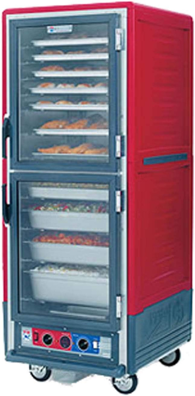 Holding & Proofing Cabinet Clear Aluminum Heated Insulated Clear Dutch Doors 1/Each