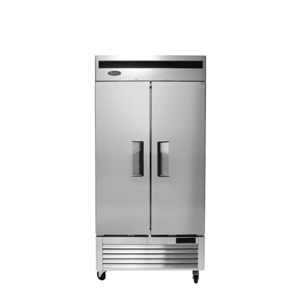 Refrigerator Stainless Steel Reach In 2-Door Bottom Mount 1/Each