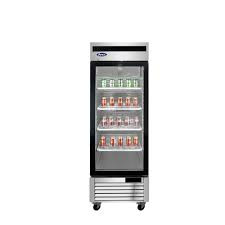 Freezer 21 Cubic Foot Stainless Steel Glass Door Stainless Steel Interior & Exterior Merch 1 Sect 1/Each