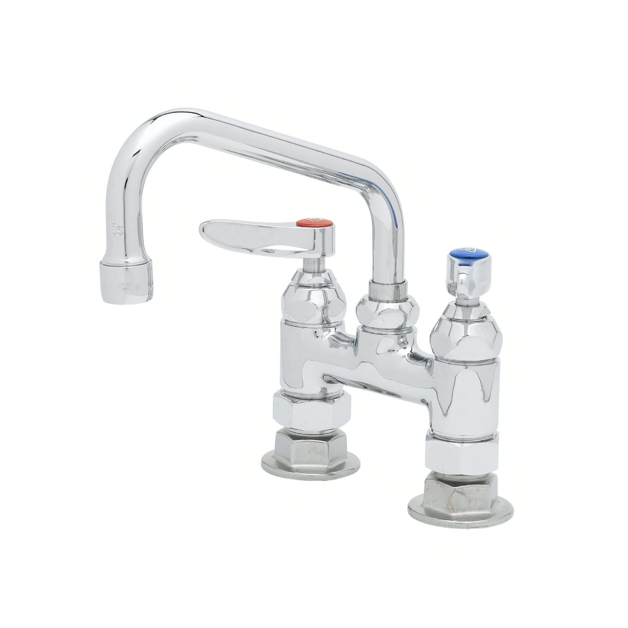 Faucet 6 IN Swing Nozzle Deck Mount 4 IN Centers Ceramic Cartridge 1/Each