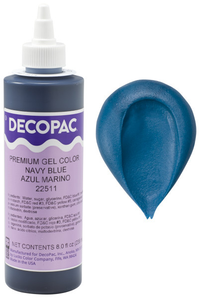 Gel Color 8 OZ Navy 1/Each