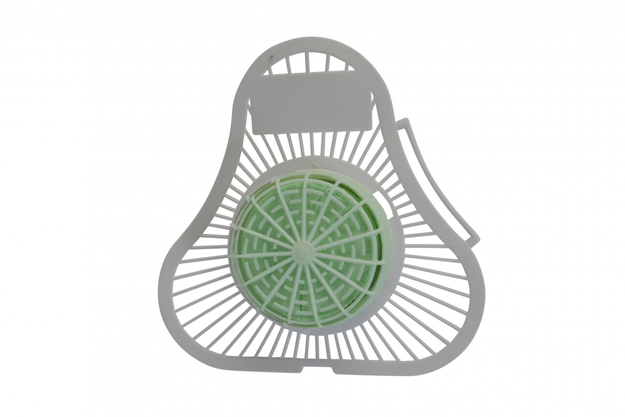 Urinal Screen Green Apple Plastic 7X6.5X1 IN 1/Each