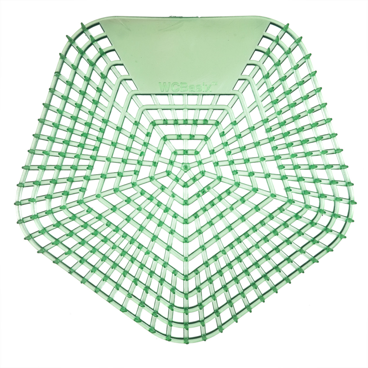 WCBasix Urinal Screen Cucumber Twist Green EVA 6.75X6.5X0.75 IN 30-Day Air Care System 10/Case