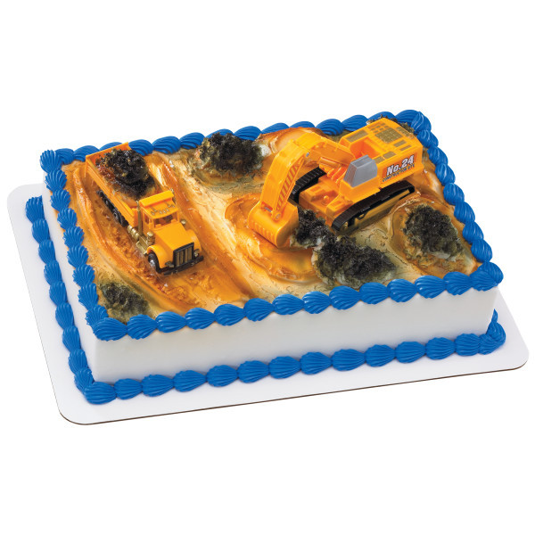 Cake Decoration Plastic Multicolor Construction Dig 6/Set