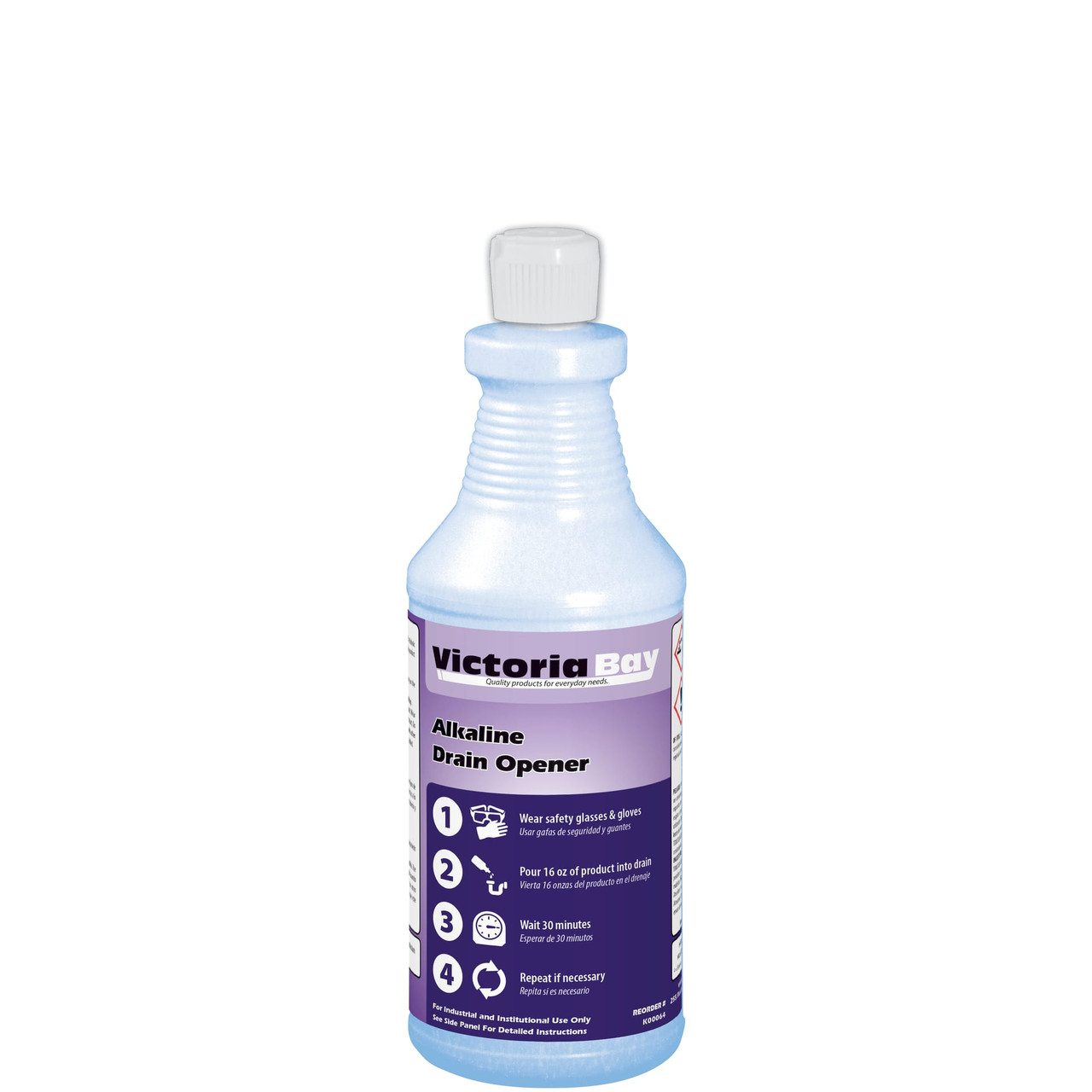 Victoria Bay Alkaline Drain Opener 32 FLOZ 12/Case