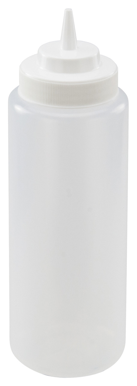 Squeeze Bottle 3.25X10.25 IN 32 OZ PE Clear 6/Pack