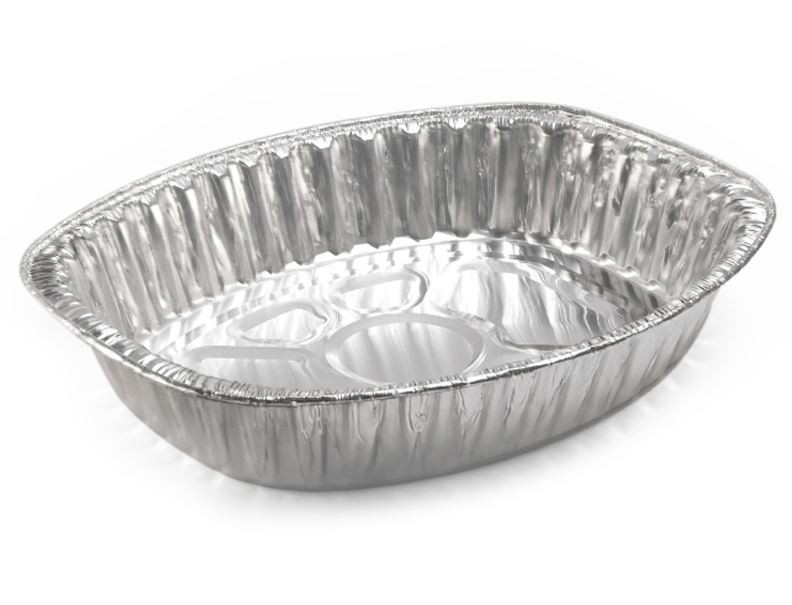 Victoria Bay Roaster Large (LG) 17.7X14.3X3.2 IN Aluminum Oval 100/Case