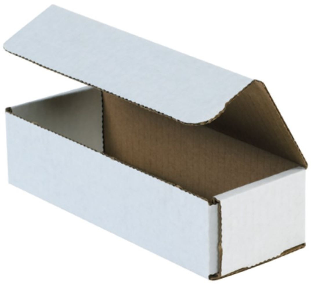 Mailer 8X3X2 IN White Corrugated Cardboard 50 Count/Bundle