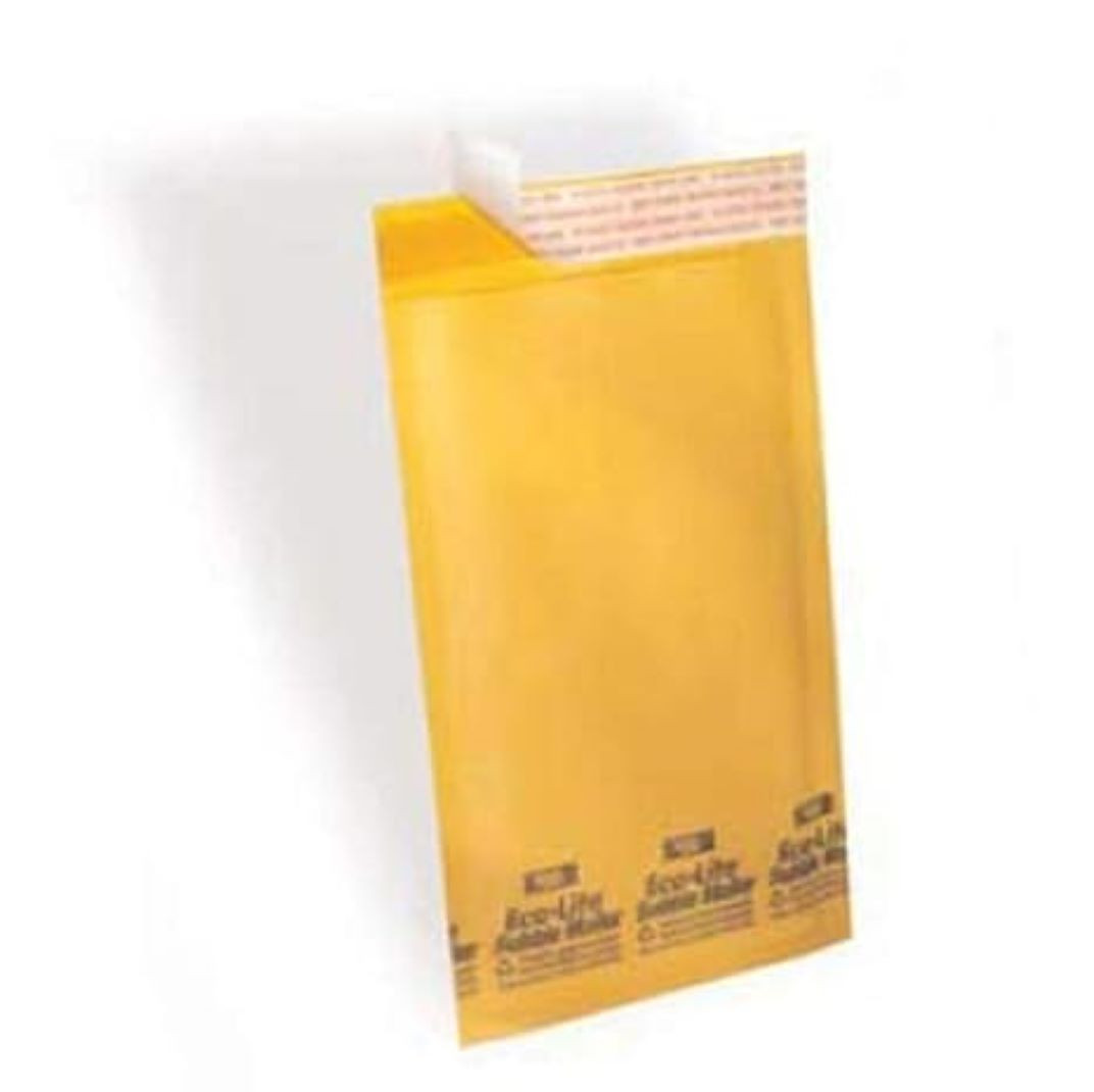 Eco-Lite Bubble Mailer 5X10 IN Kraft Paper LDPE #00 Self-Seal 250/Case