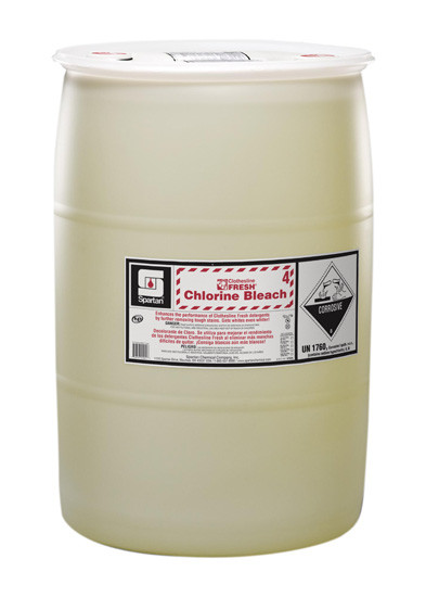 Clothesline Fresh® Chlorine Bleach 4 Mild Scent Laundry Bleach 55 GAL Alkaline Chlorinated 1/Drum