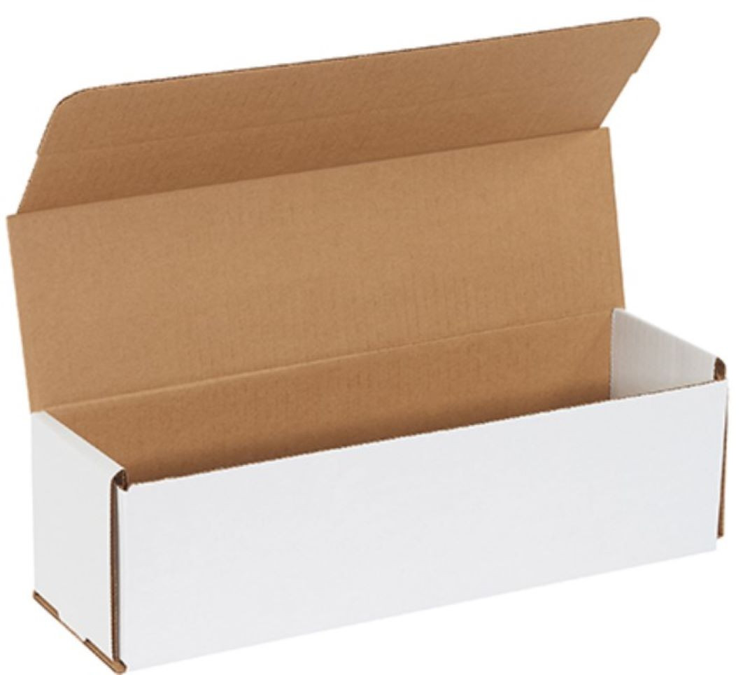 Mailer 14X4X4 IN White Corrugated Cardboard 50 Count/Bundle