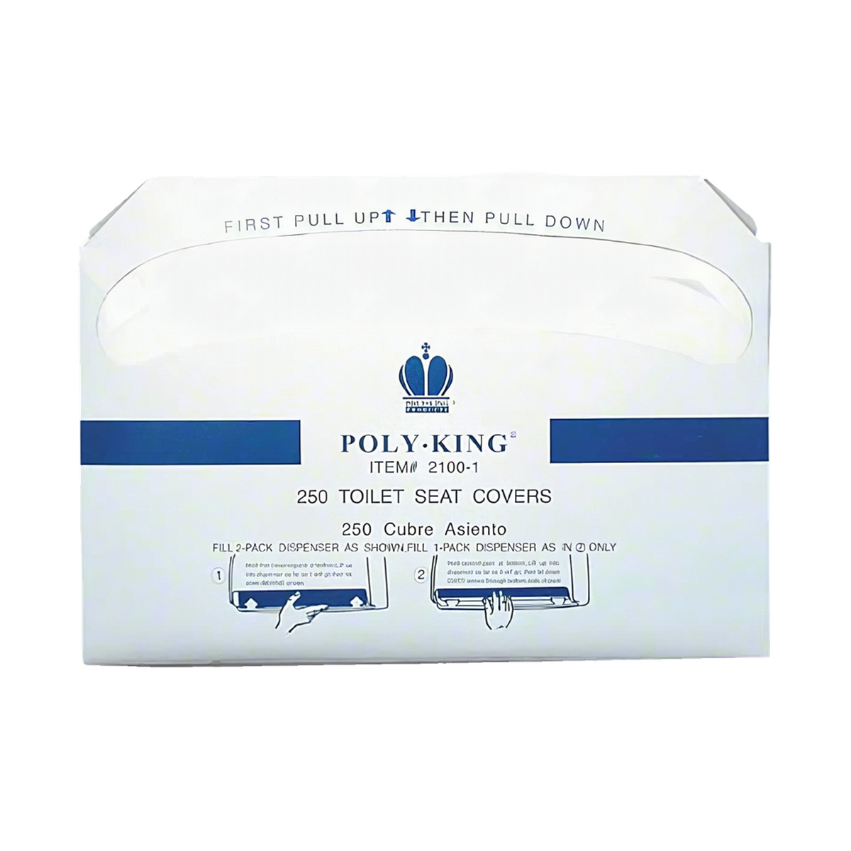Toilet Seat Cover 250 Count/Pack 10 Packs/Case 2500 Count/Case