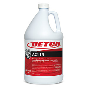 AC114 Acid Mint Wintergreen Cleaner & Delimer 1 GAL Concentrate Liquid Hydrochloric Acid 4/Case