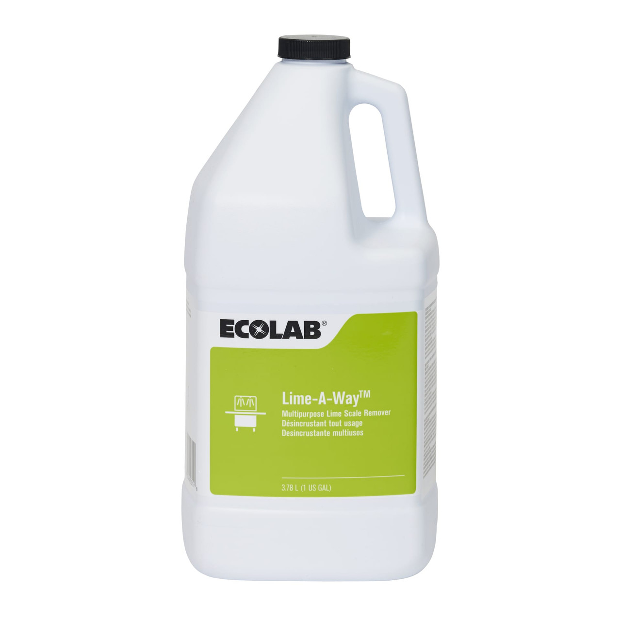 Lime-A-Way Unscented Delimer & Descaler Cleaner 1 GAL Dishmachine Acidic Liquid 4/Case