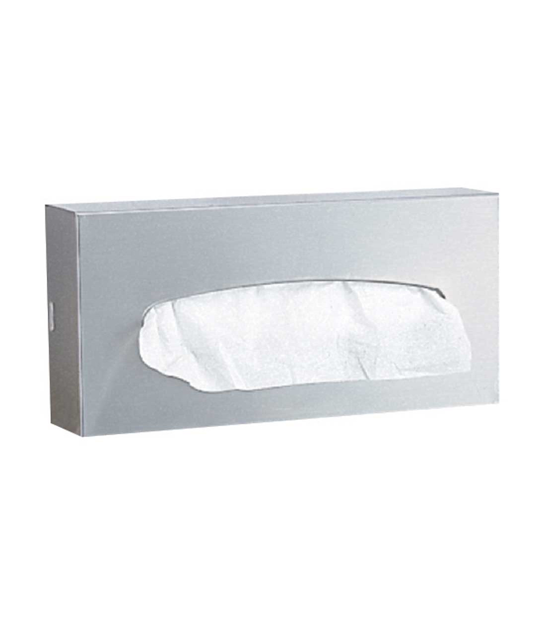 Facial Tissue Dispenser 2.25X0.25X5.19 IN Stainless Steel Surface Mount Satin 1/Each