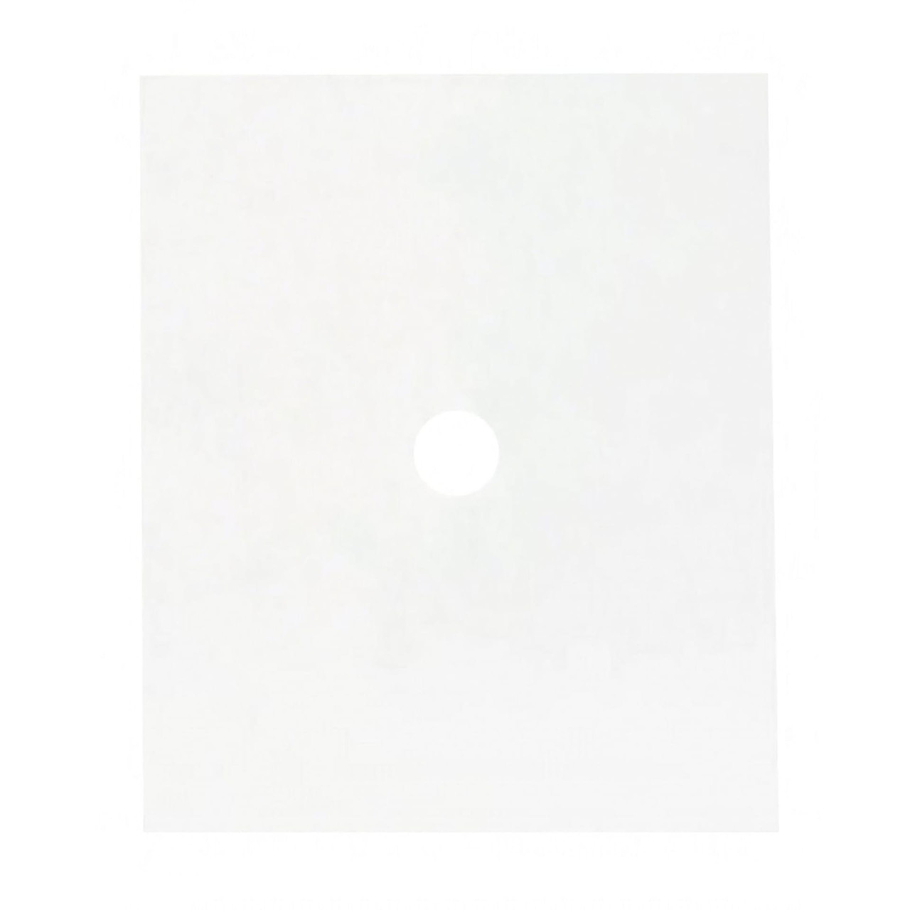 Fryer Filter Envelope 11X13 IN White Paper With .875 IN Hole (2 Sides) 100/Case