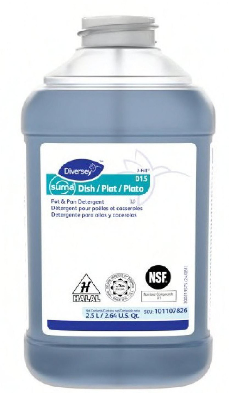 Suma® Floral Manual Pot & Pan Detergent 2.5 L Liquid 2/Case
