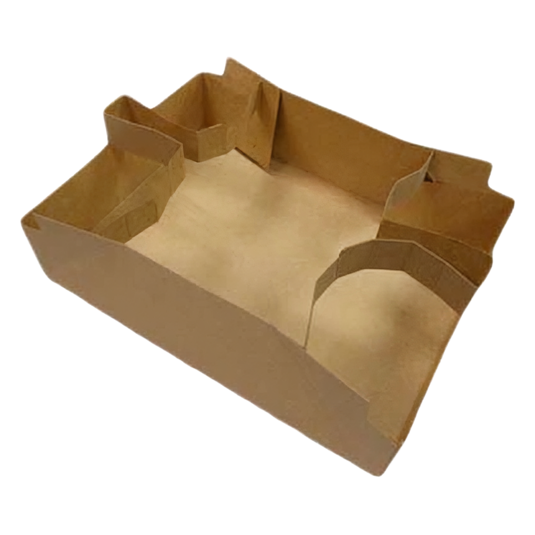 Cup Carrier 8.25X6.87X2.75 IN Kraft For 4 Cup With Strap 250/Case