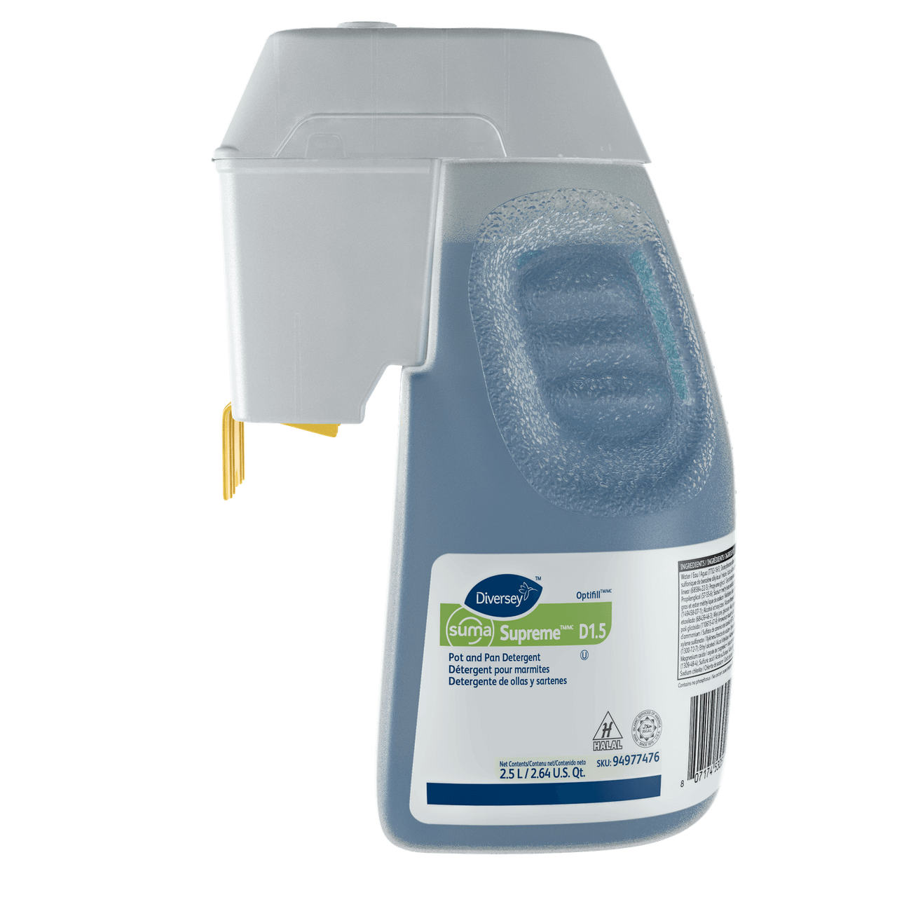 Suma® Supreme Floral Manual Pot & Pan Detergent 2.5 L Liquid Kosher 1/Case