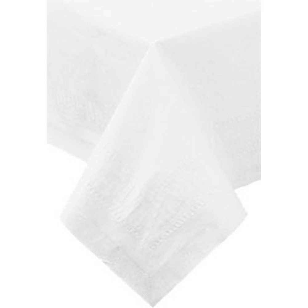 Table Cover 54X108 IN Paper Poly Blend White 25/Case