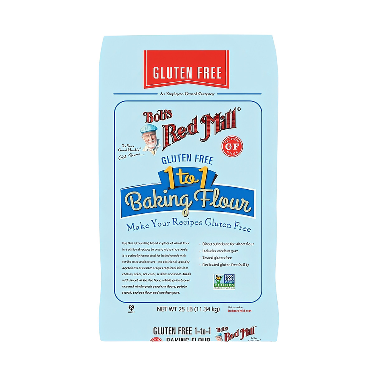 1-to-1 Baking Flour 25 LB Gluten Free 1/Bag