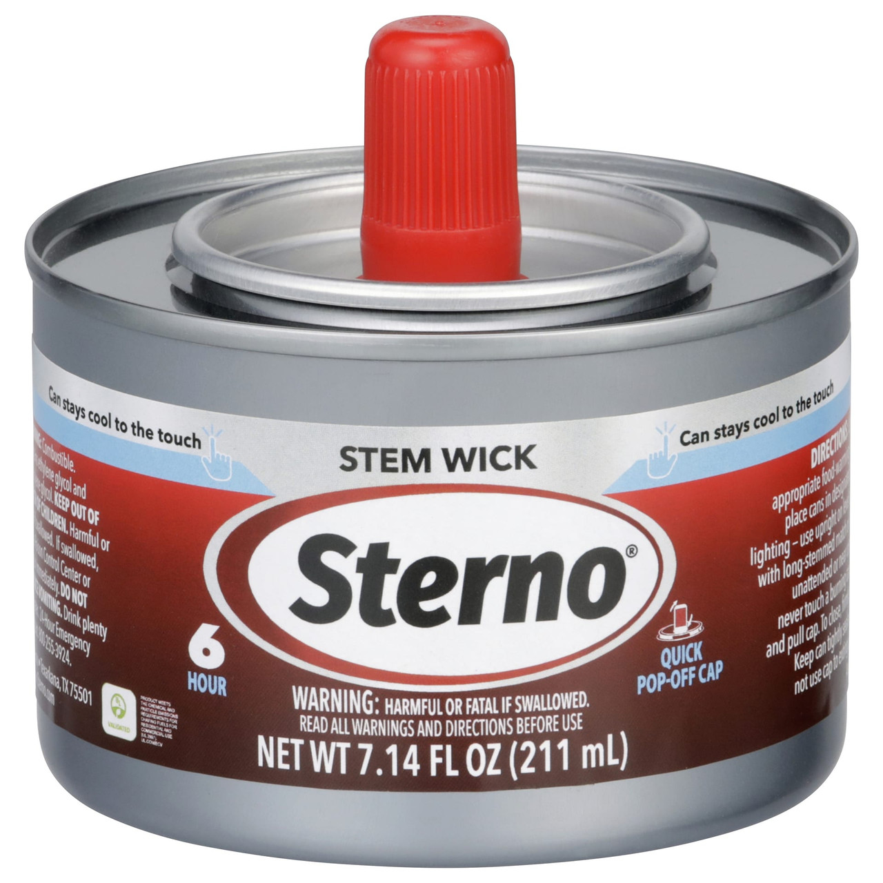 Stem Wick Chafing Fuel 6-HR 24/Case