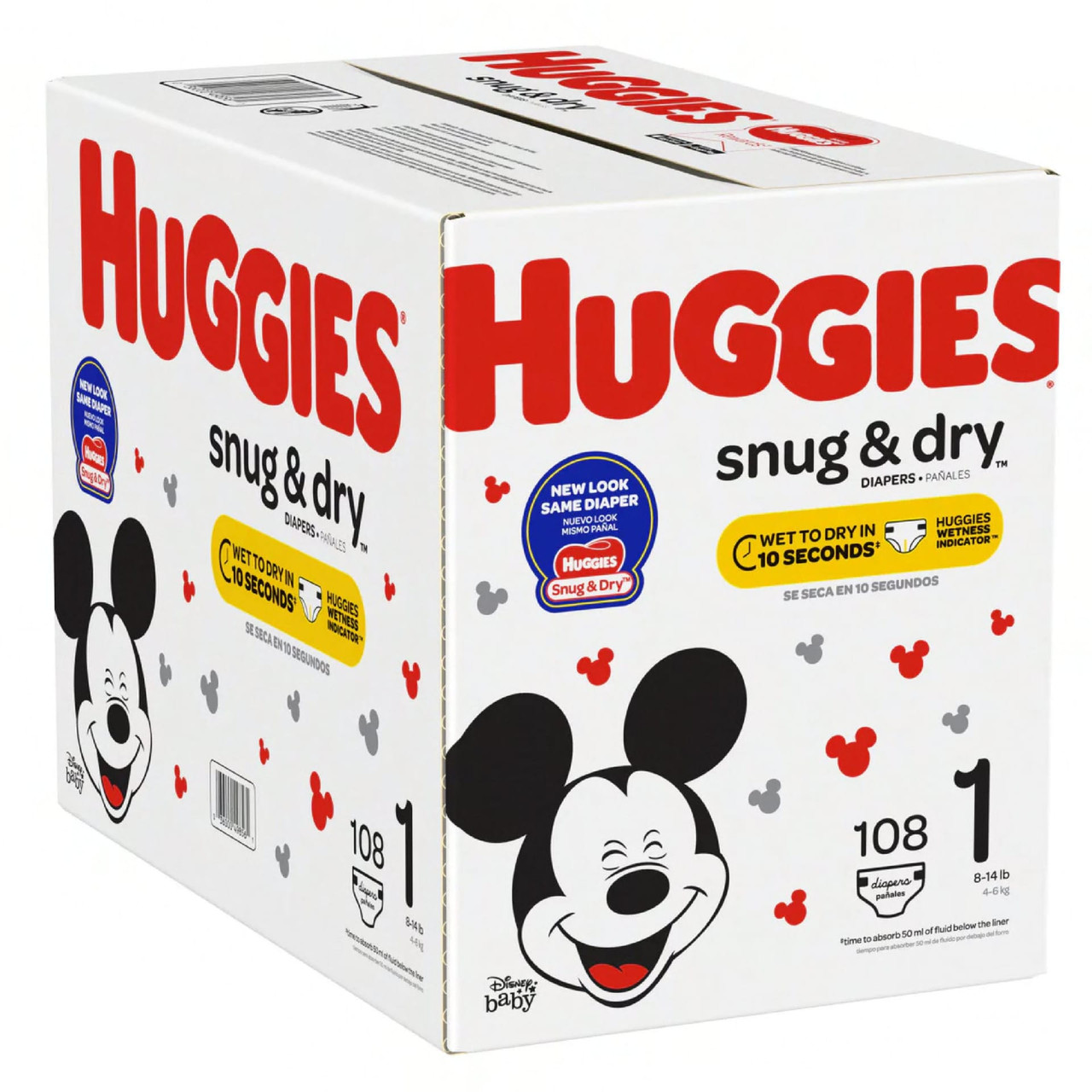 Huggies® Giga Jr Baby Diaper Size 1 108/Case