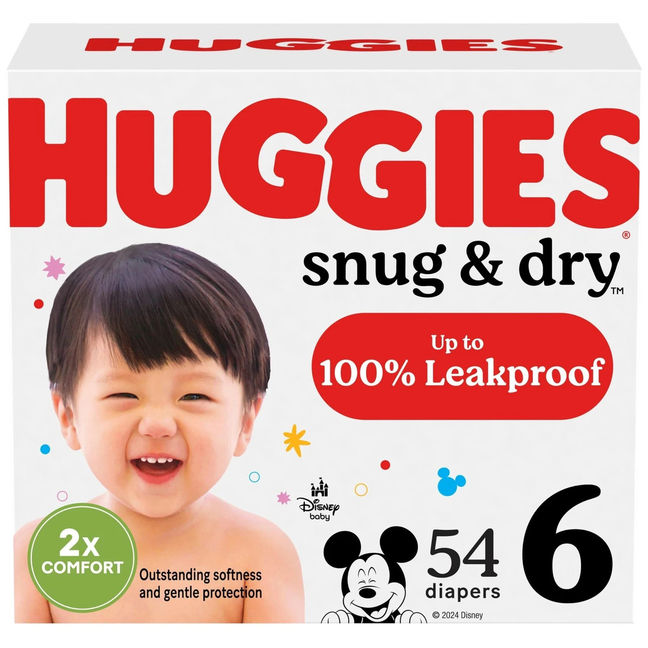 Huggies® Giga Jr Baby Diaper Size 6 54/Case