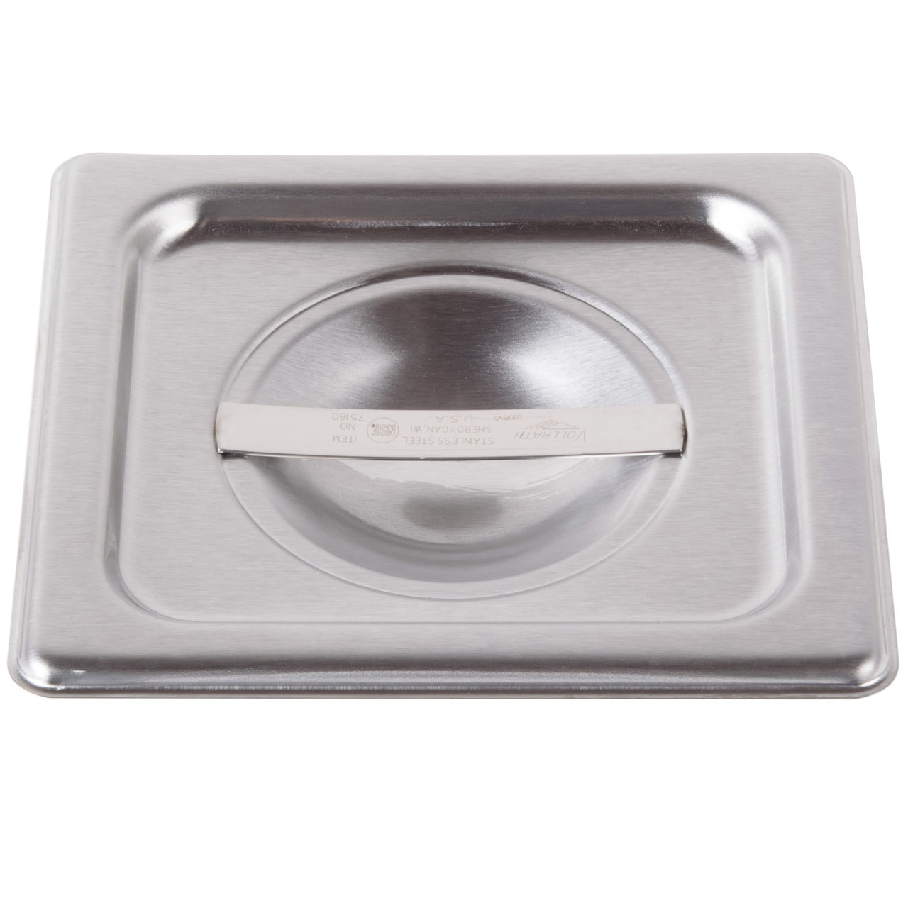 Super Pan V® Cover 1/6 Size Stainless Steel Solid 1/Each