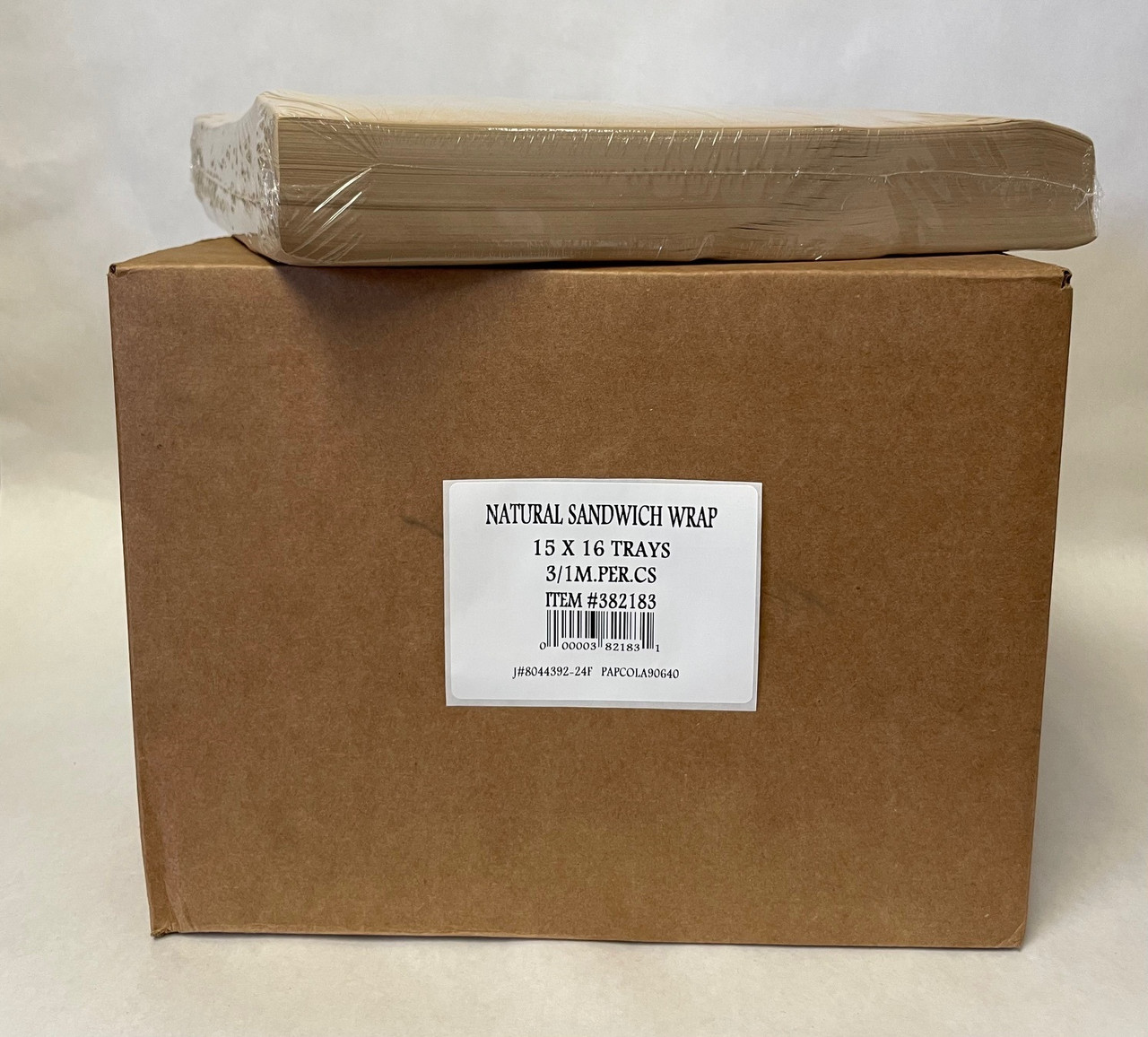 Sandwich Food Wrap 15X16 IN Natural No PFAS Added Grease Resistant 1000 Sheets/Pack 3 Packs/Case 3000 Count/Case