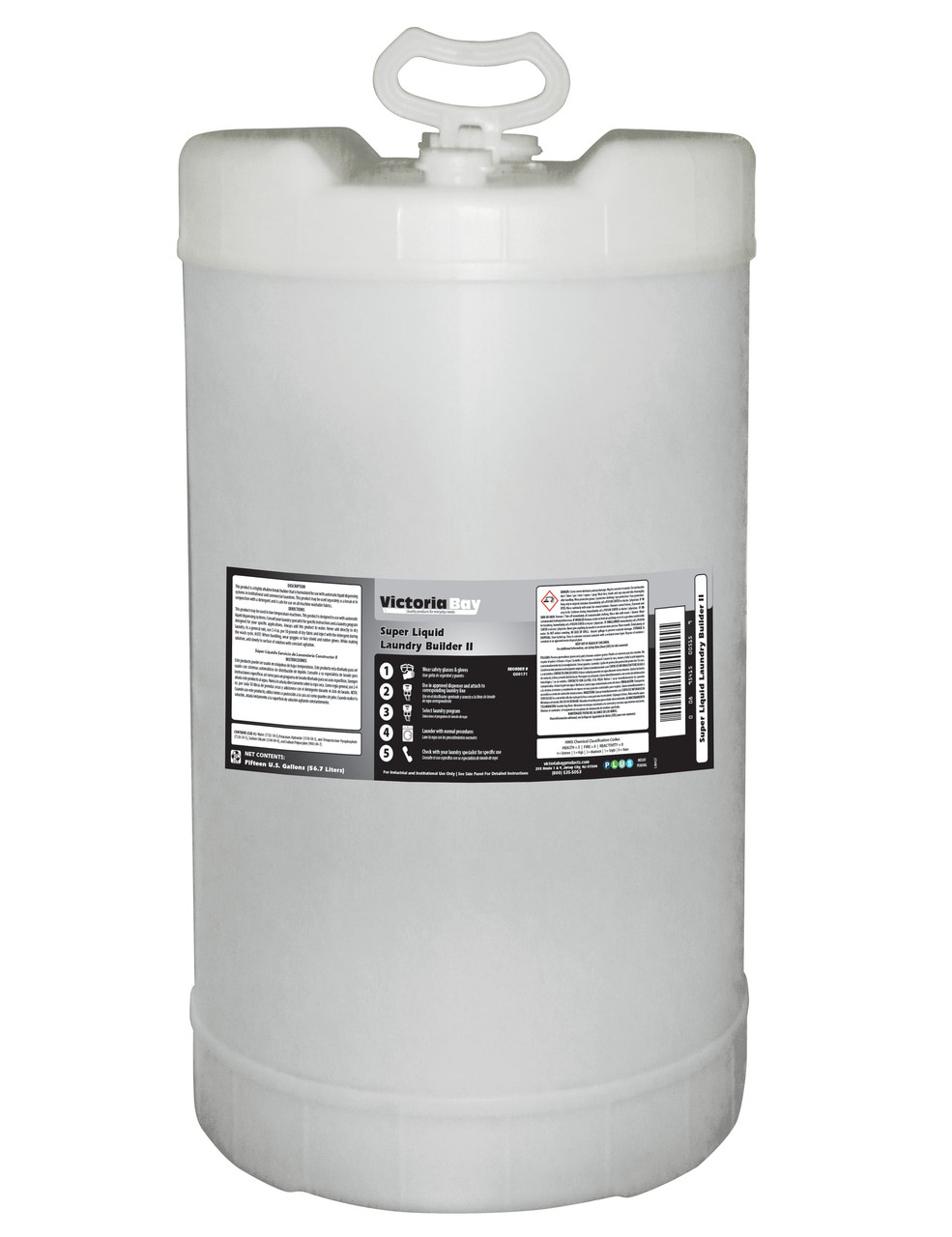 Victoria Bay Super Liquid Laundry Builder II 15 GAL 1/Drum