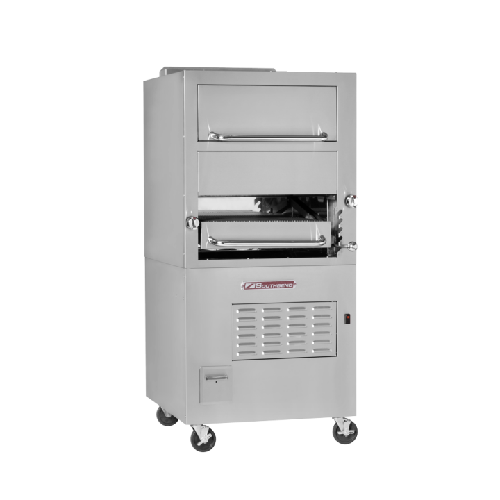 Broiler Stainless Steel Gas Single Deck With Warming Oven 104,000 BTU 1/Each