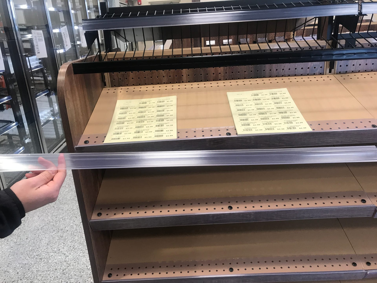 Shelf Molding 3 FT For Cheese & Produce Tag 10/Case