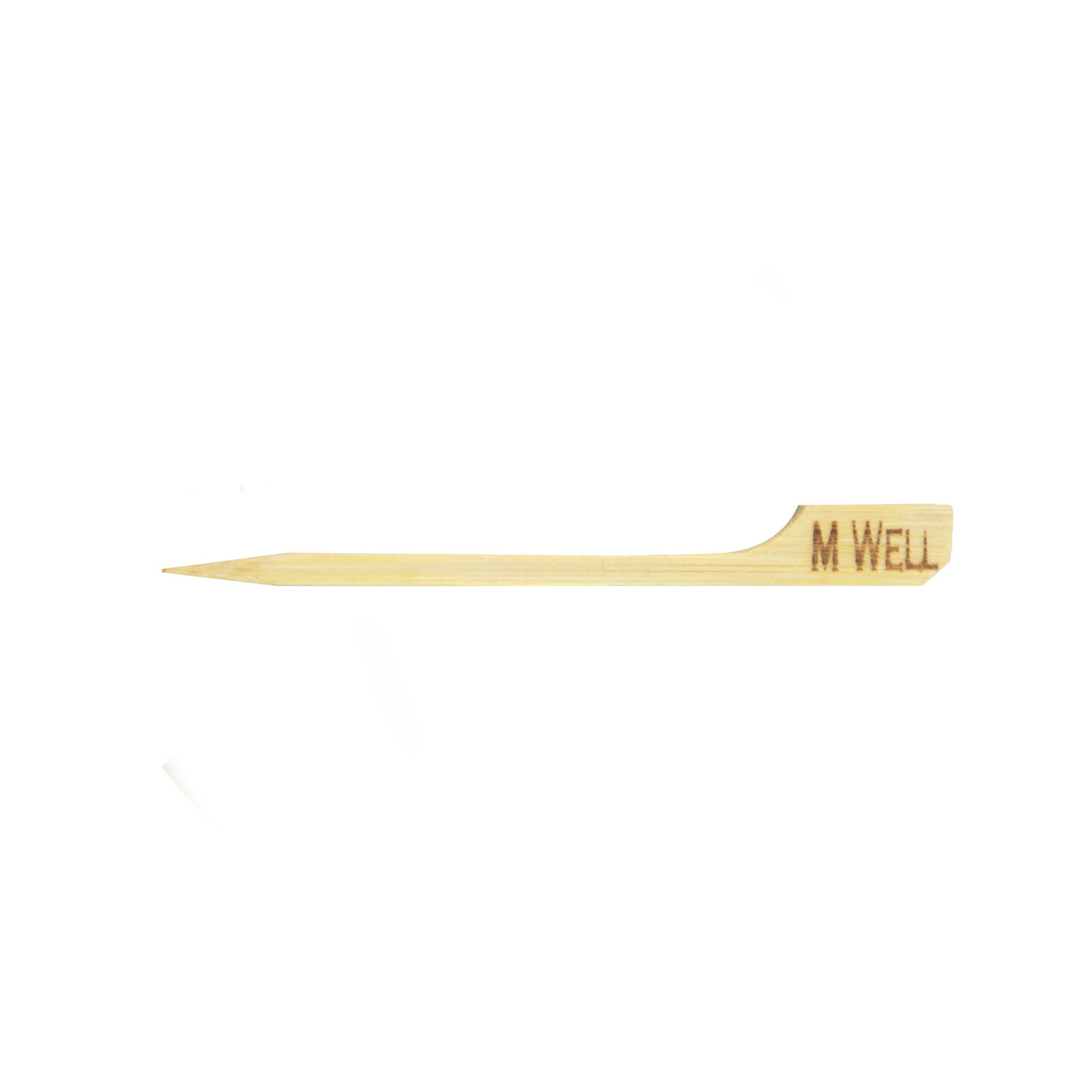 Medium Well Steak Marker 3.5 IN Bamboo Natural 100 Count/Pack 10 Packs/Case 1000 Count/Case