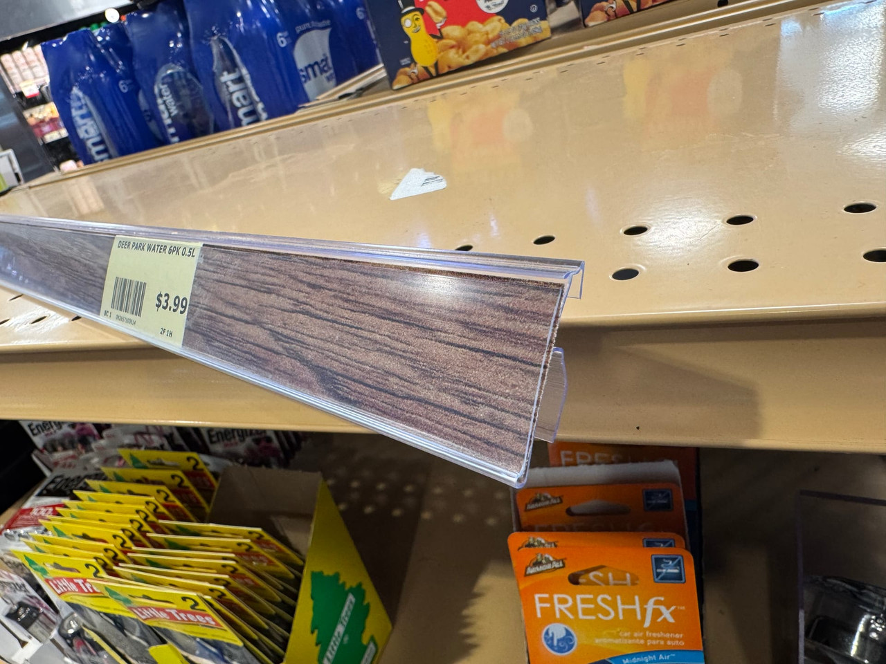 Cheese Produce Retail Tag Molding Shelf Molding 4 FT 10/Case