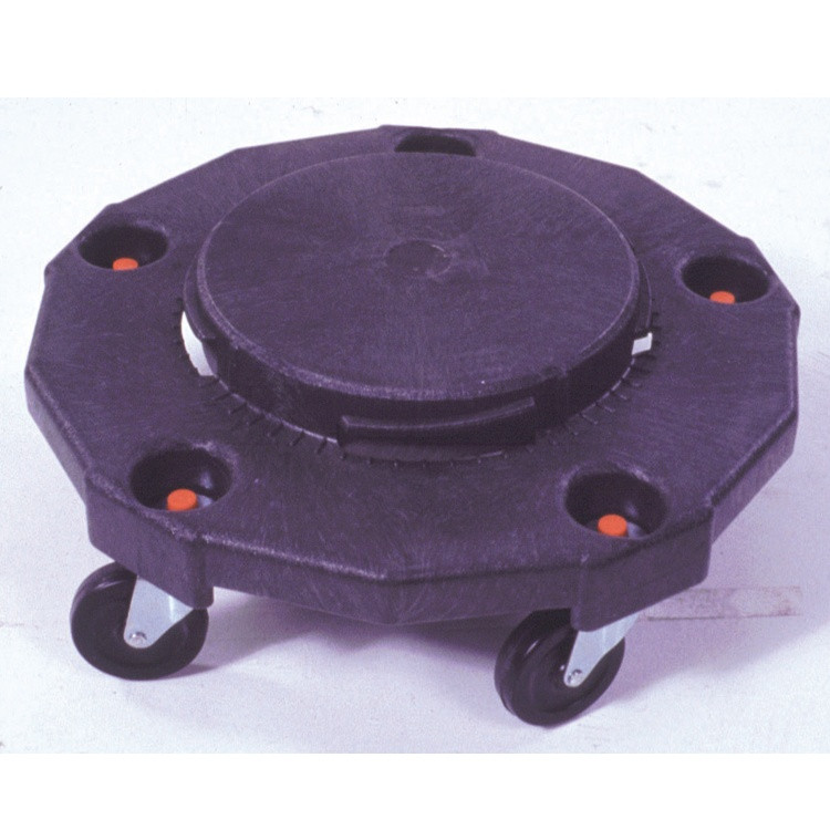 Refuse Container Utility Dolly Gator Containers 17.75X17.85X6.40 IN Black Plastic 1/Each