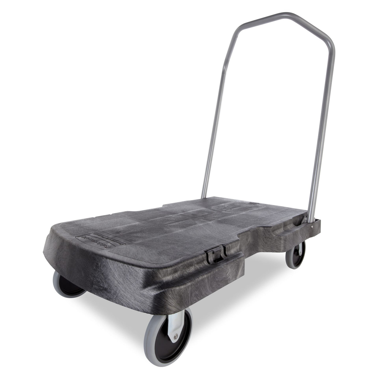 Triple Trolley Cart 32.5X20.5X38 IN 500 LB Black Gray Resin 5 IN TPR Caster 1/Each