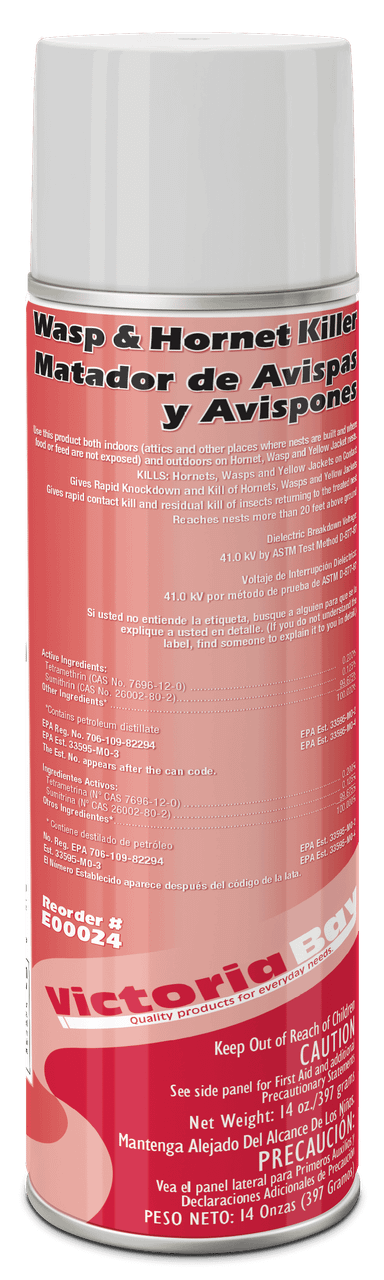 Victoria Bay Insecticide 14 OZ Wasp Hornet Aerosol 12/Case
