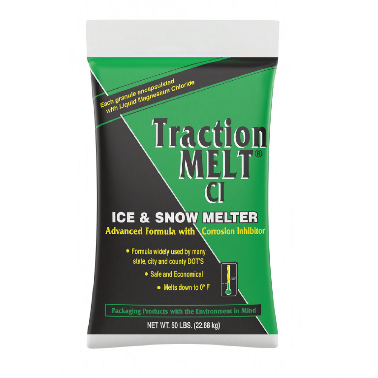 Ice Melt 50 LB Magnesium Chloride Sodium Chloride Rock Salt Bag 50 Count/Pallet