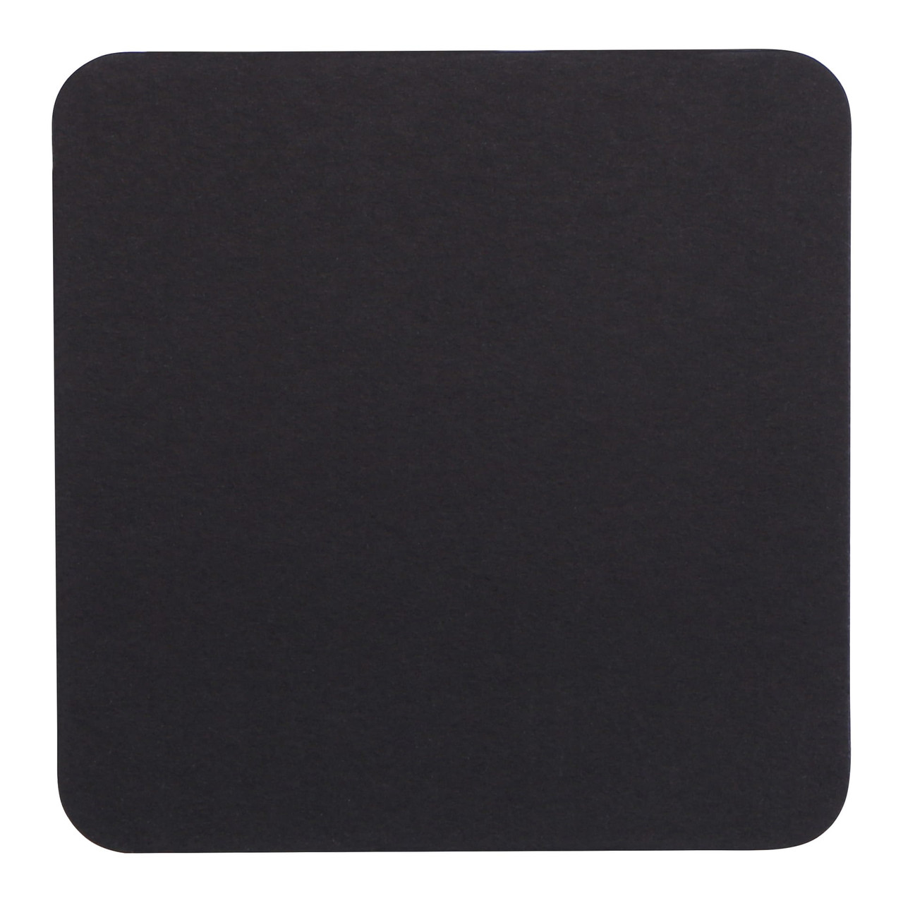 Drink Coaster 4 IN Black Square Pulpboard 2-Sided 500/Case